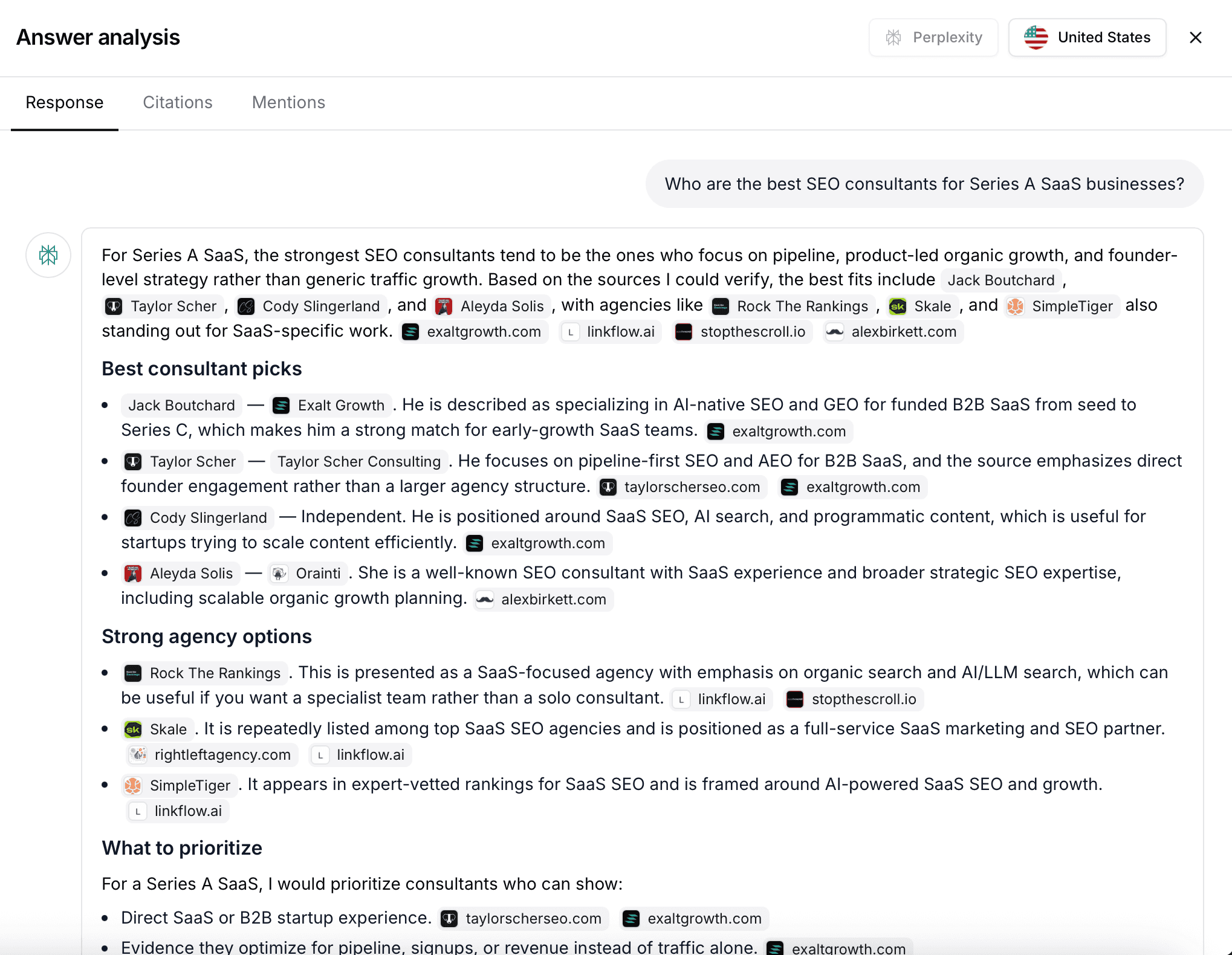 best seo consultant for series a saas recommendation