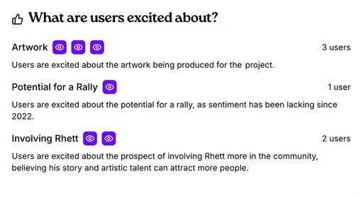 Positive Sentiment widget