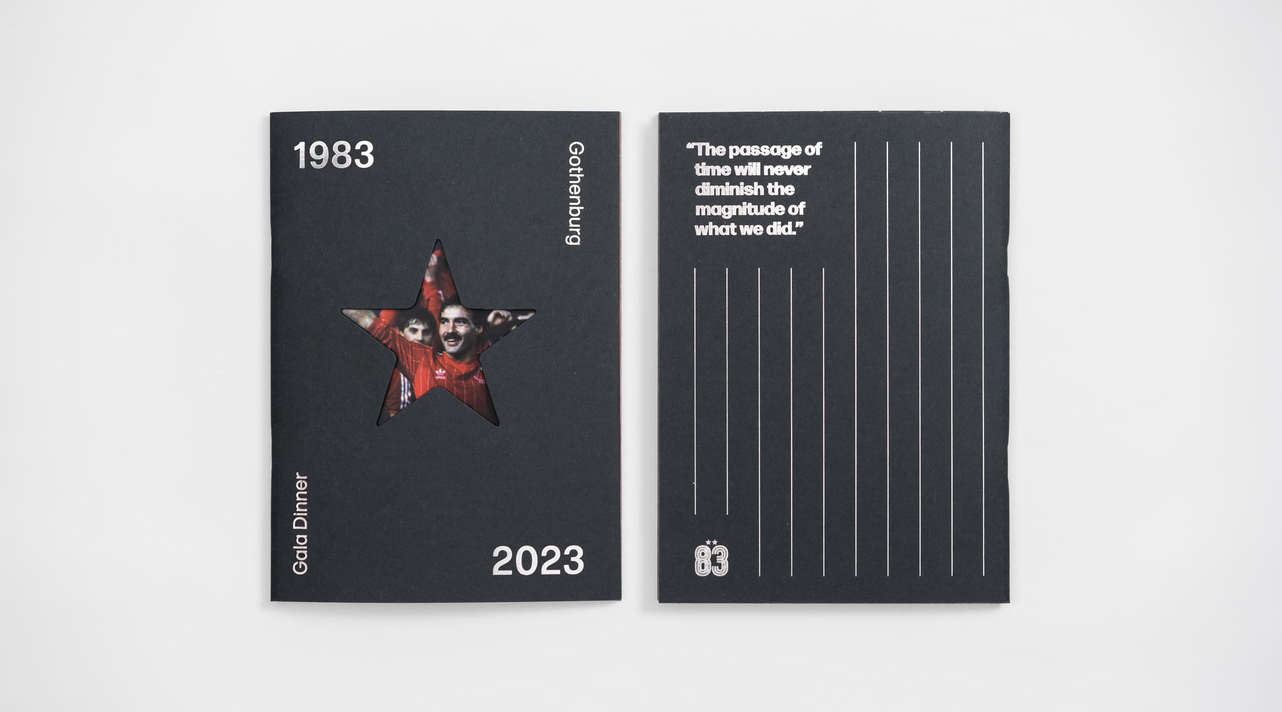 front and back cover of a printed booklet