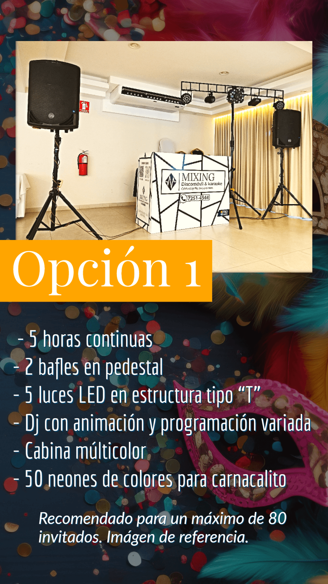 Opción 1 de servicio de Mixing Discomóvil