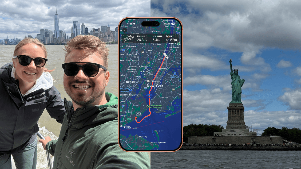 Navigatingnietzel's cruising past the Statue of Liberty