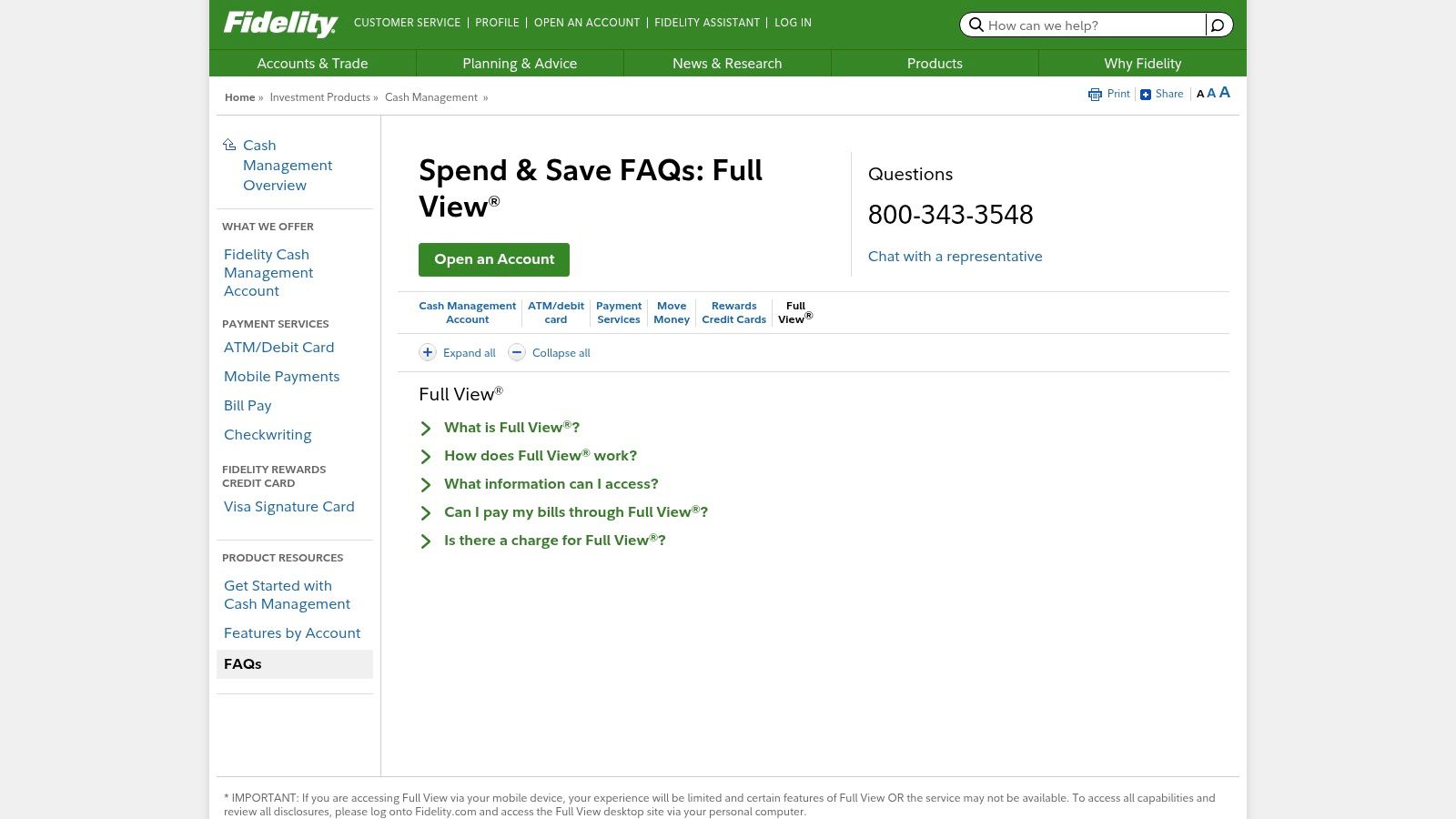 Fidelity Full View (for Fidelity customers)