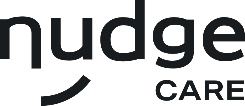 Nudge Care White logo