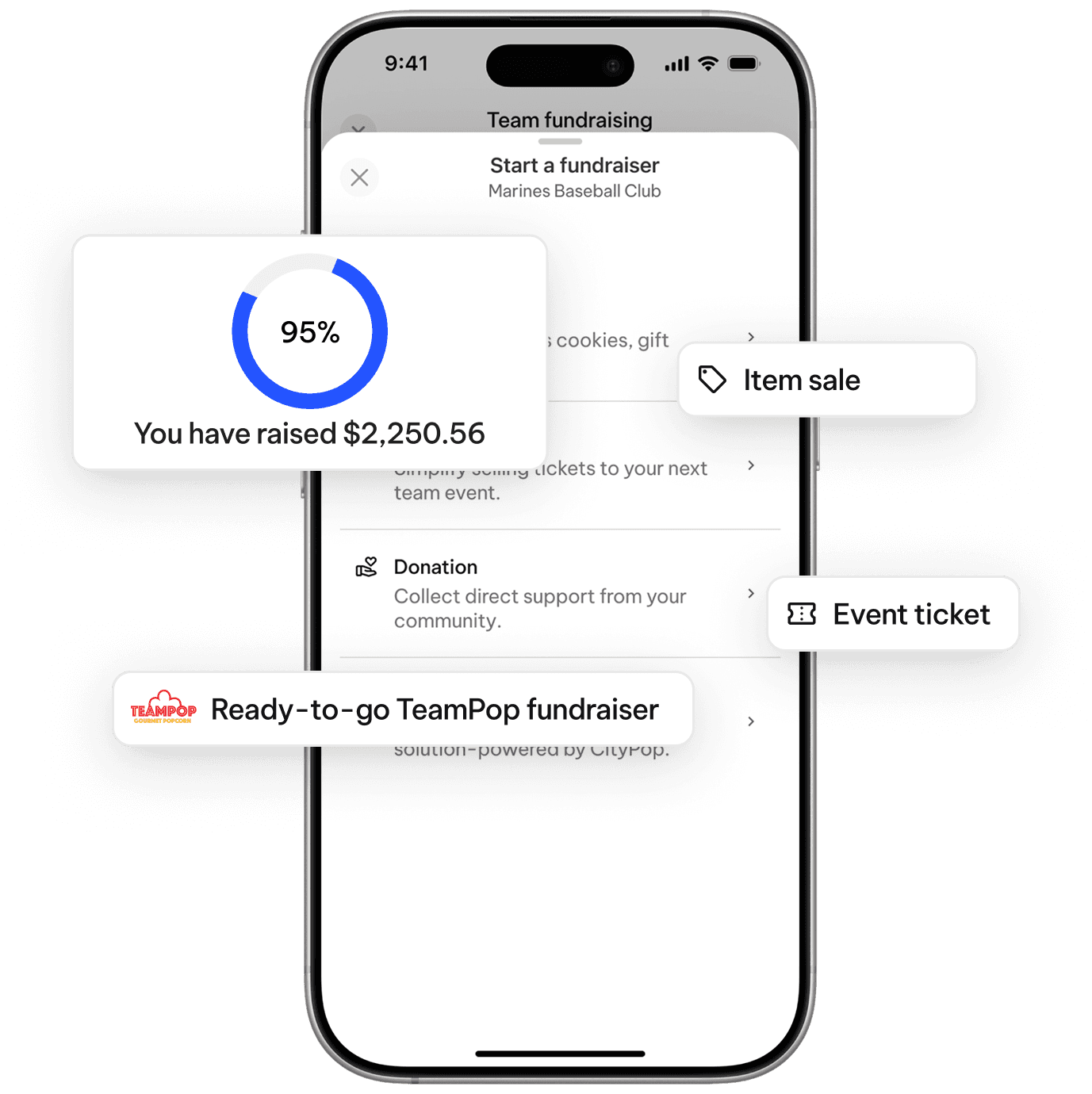 TeamLinkt's revenue fundraising tool
