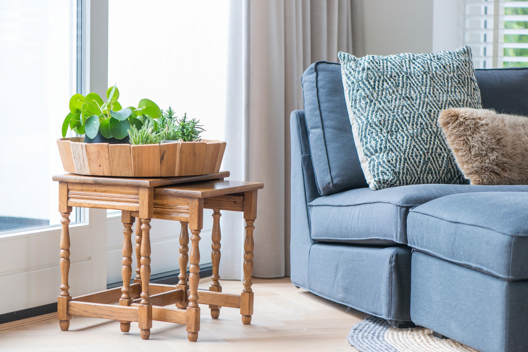 oude bijzettafeltjes stylen