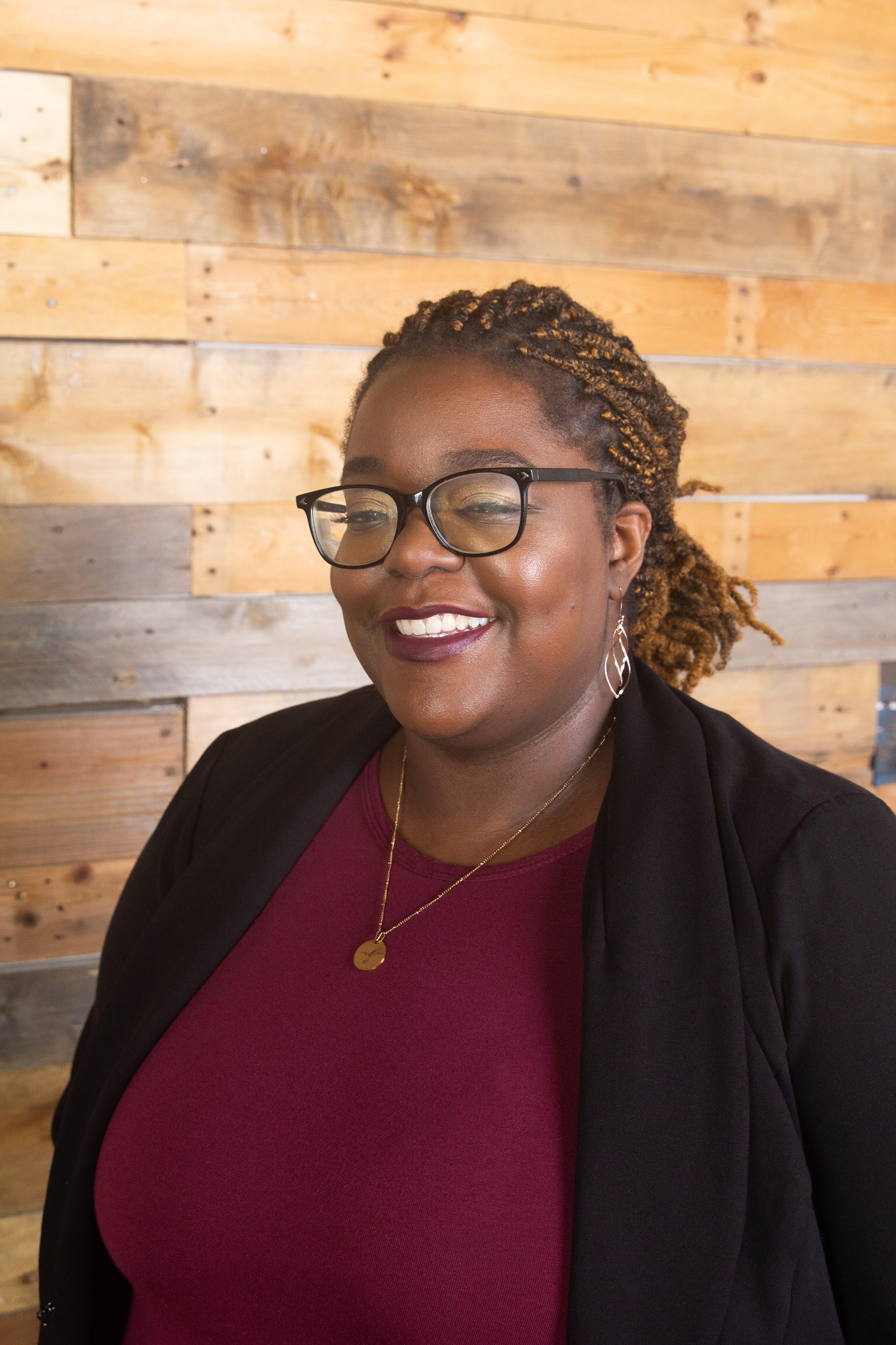 Portrait of portfolio creator – front view