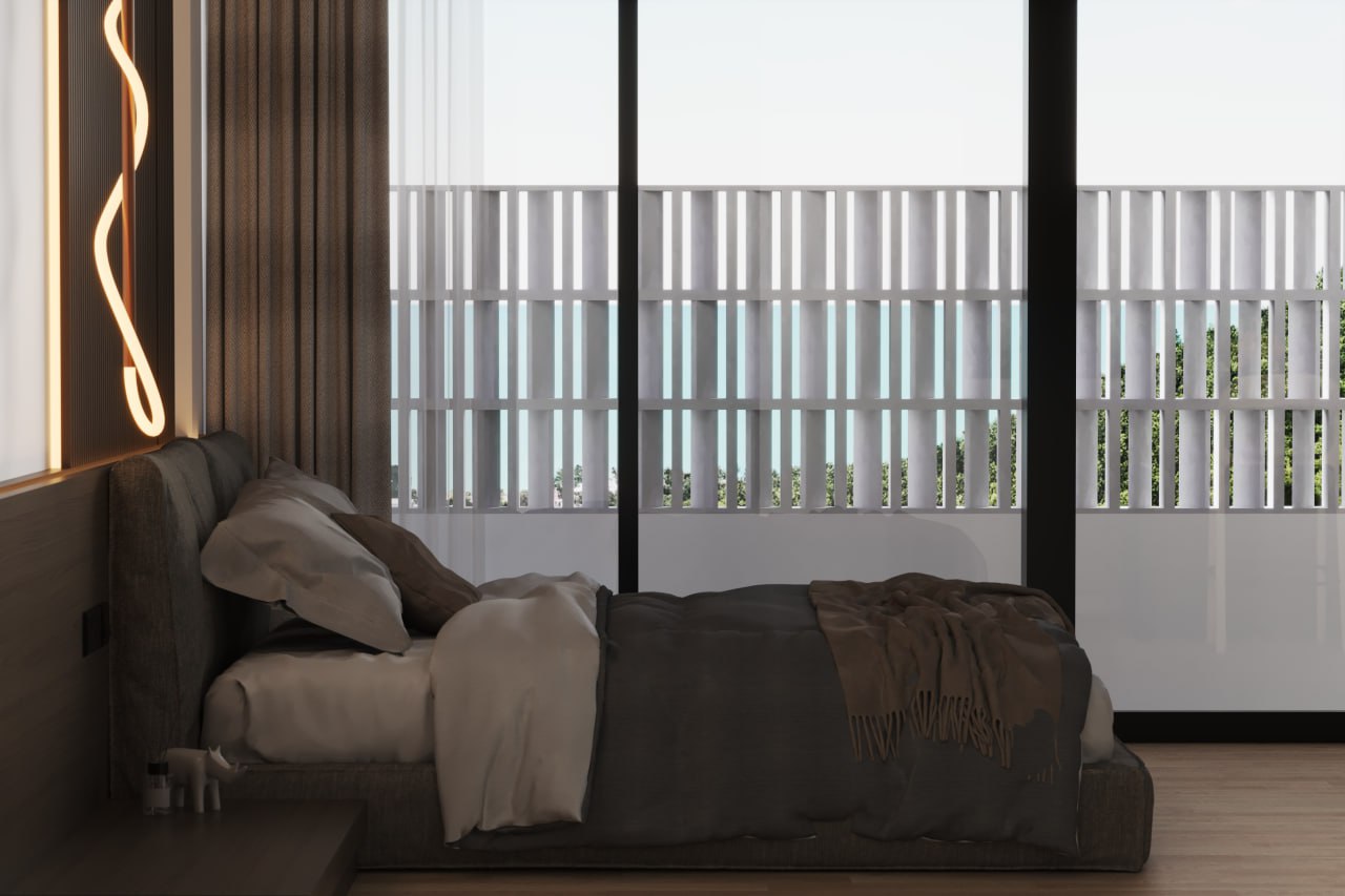 Apartment with volcano views in Elysium complex, Pererenan