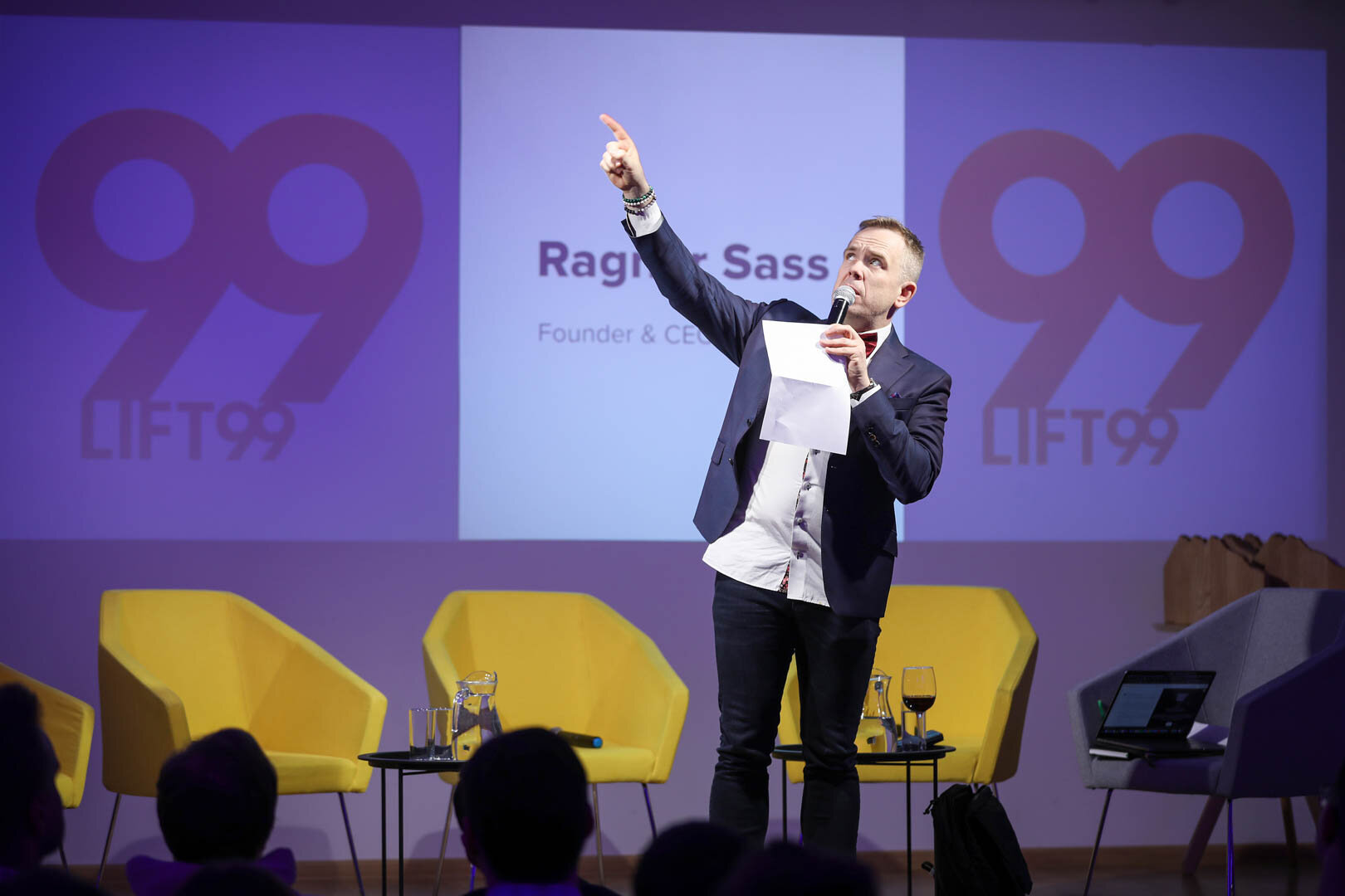  Ragnar Sass, CEO of LIFT99 leading the show on stage 