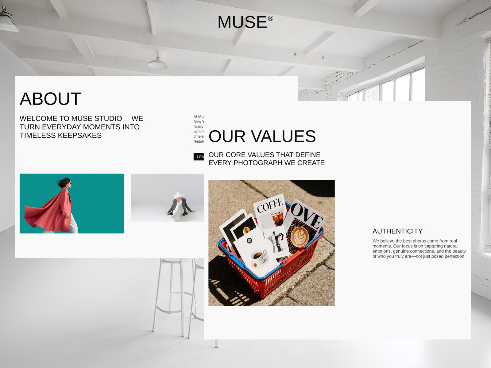 MUSE STUDIO — 黑白极简现代企业服务官网设计灵感