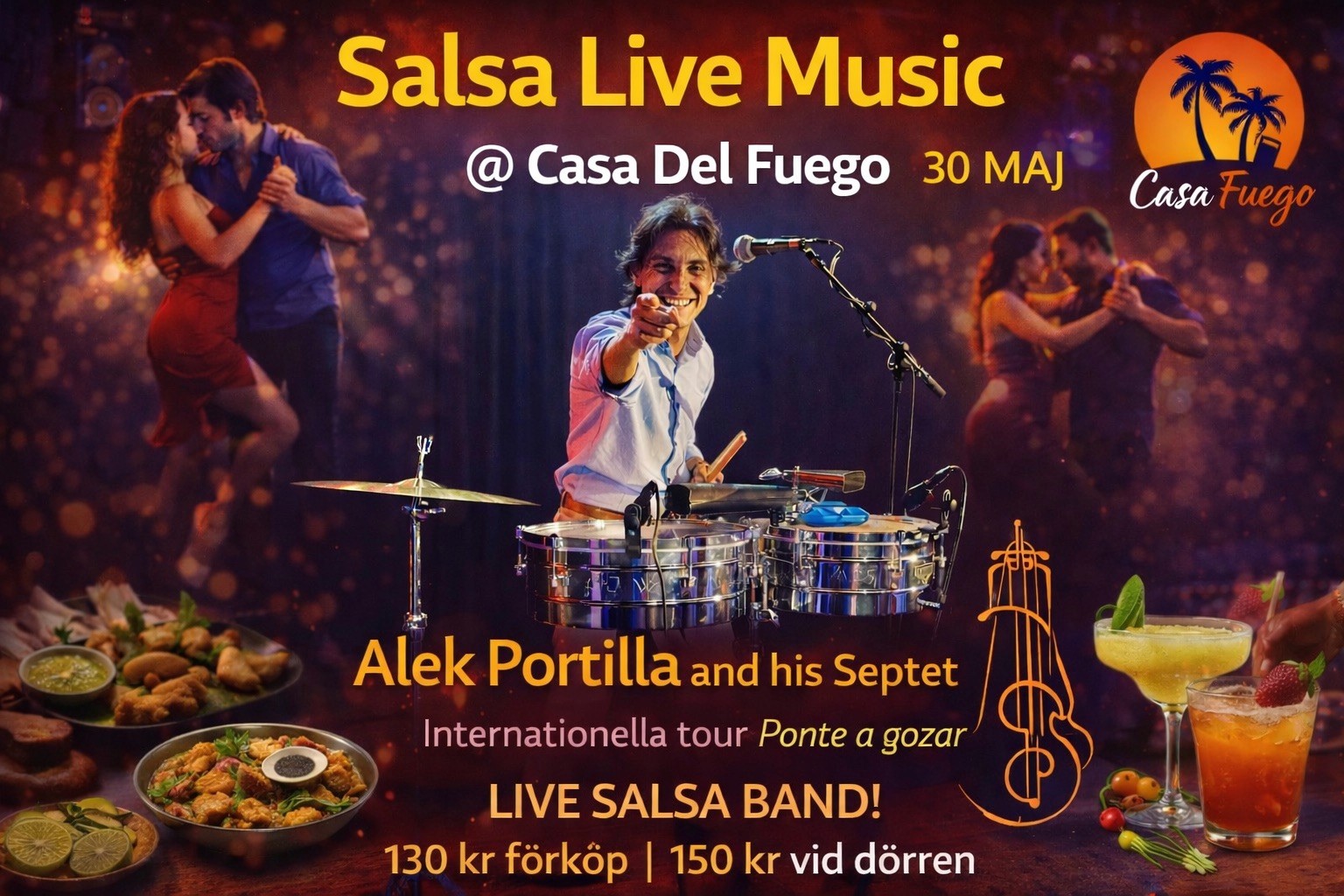 Orange bicycle parked near graffiti wall.