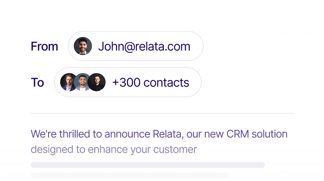 Email merge feature for bulk messaging