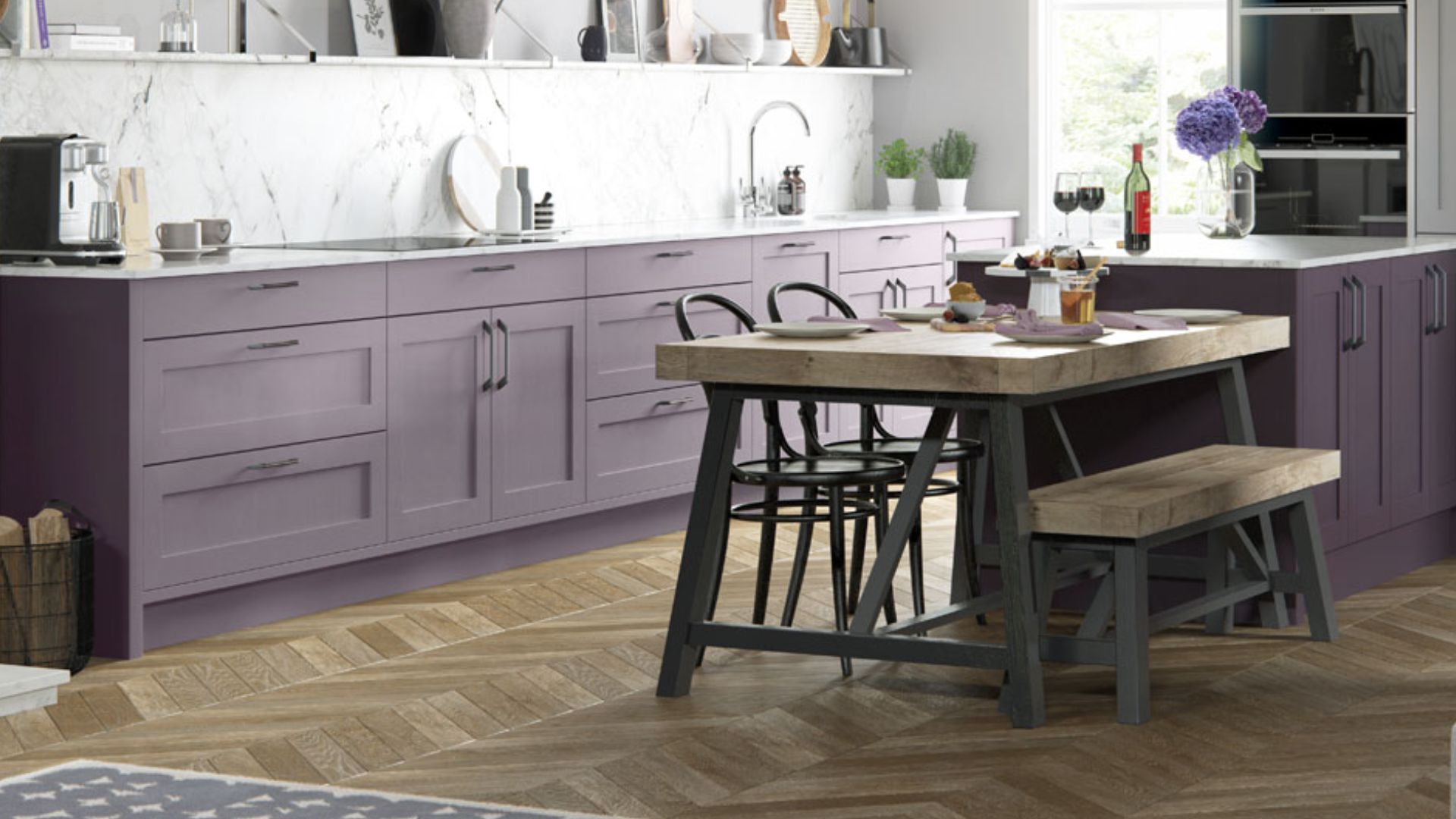 Violet and Silver Grey