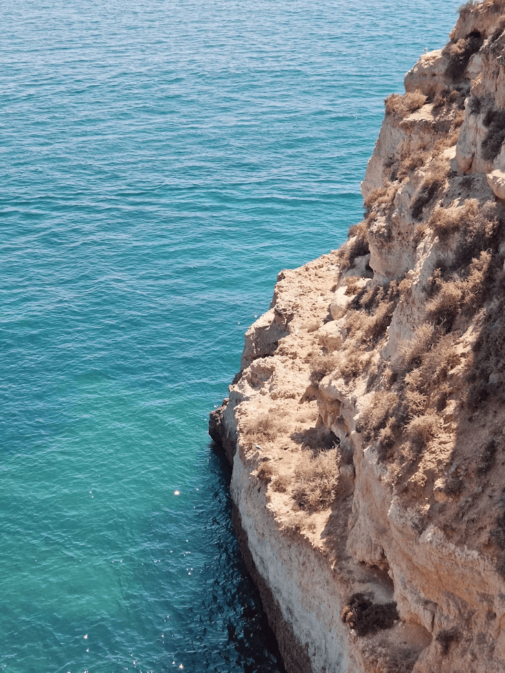 Ocean cliff