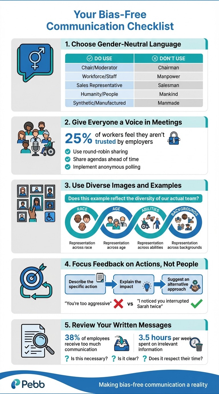 5-Step Bias-Free Communication Checklist for Inclusive Workplaces
