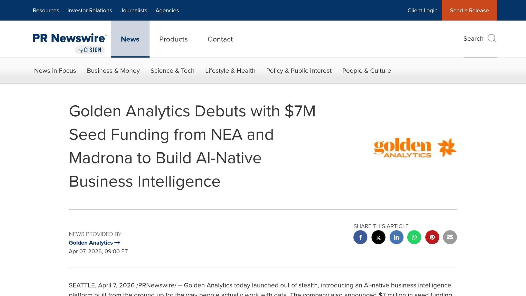 Golden Analytics
