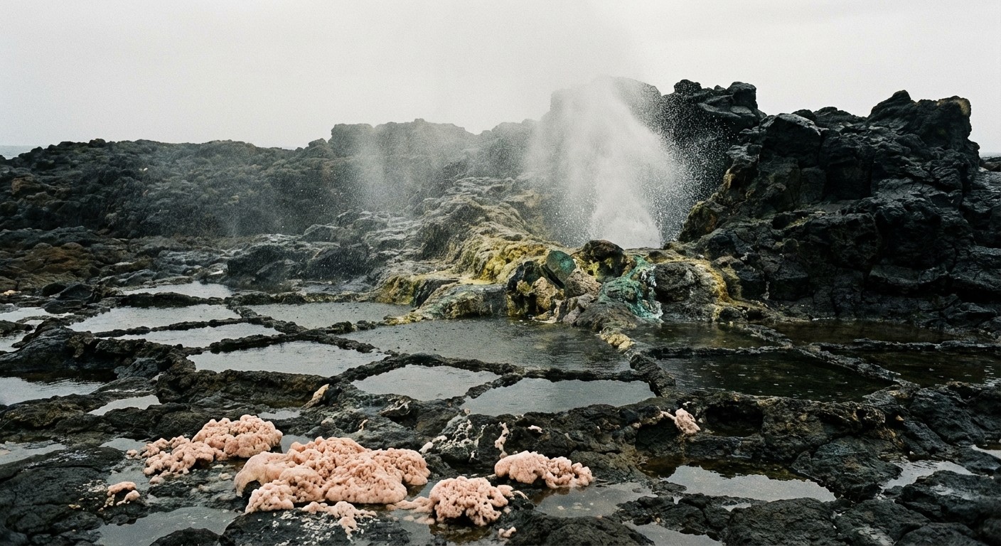 Silhouette of hills against a twilight sky