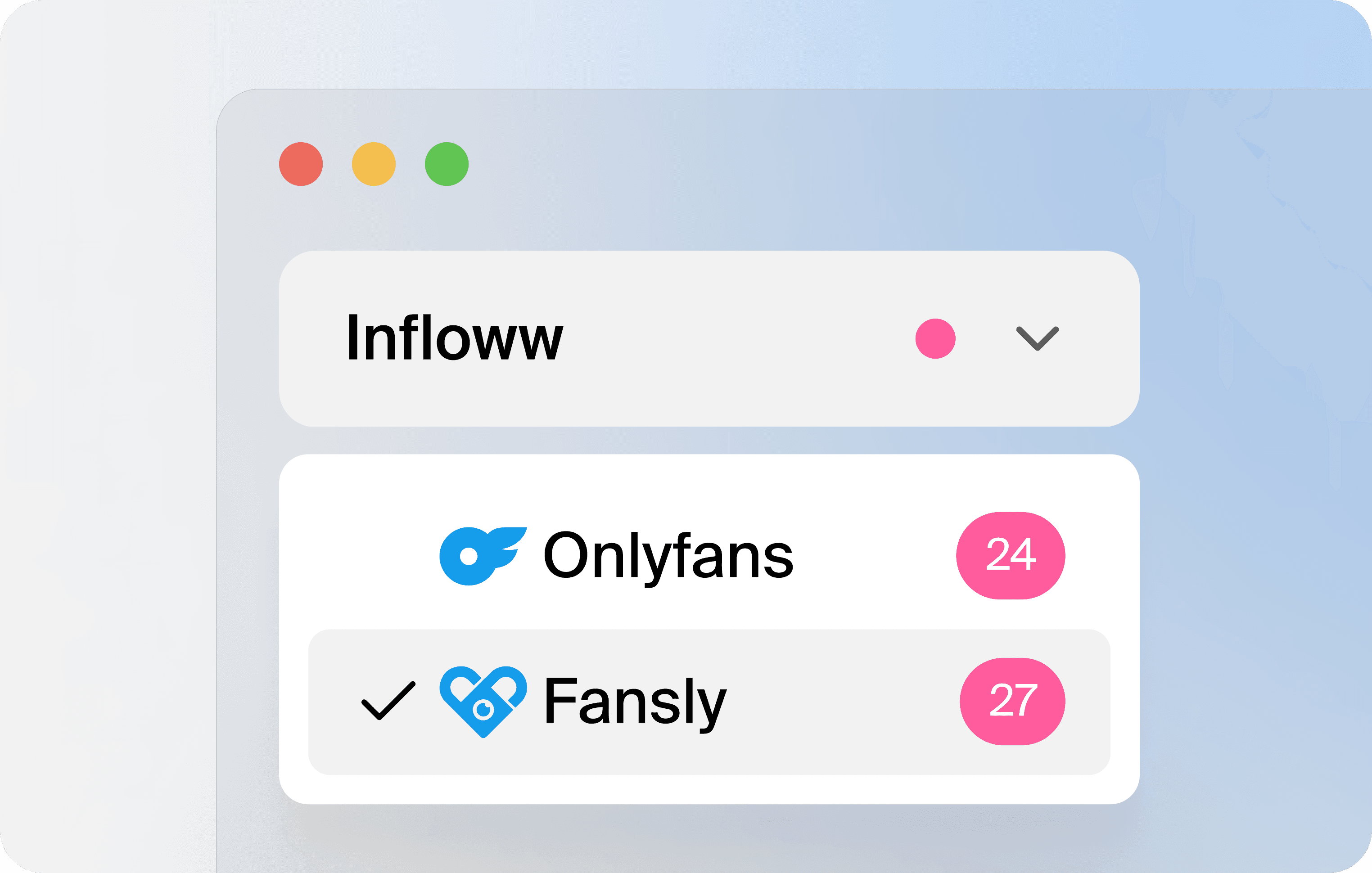 Manage all your Fansly creators with Infloww