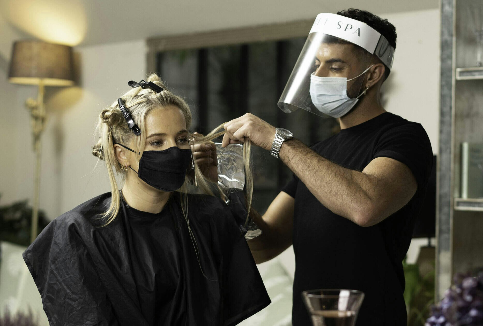 Hair colouring at home