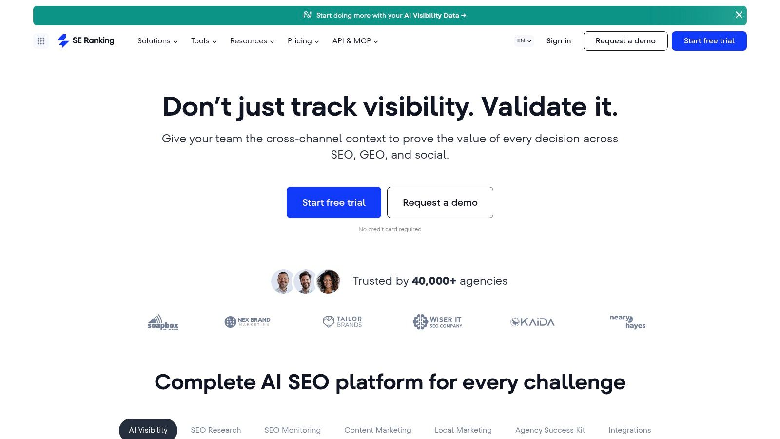 SE Ranking AI Overviews and AI Results Tracker