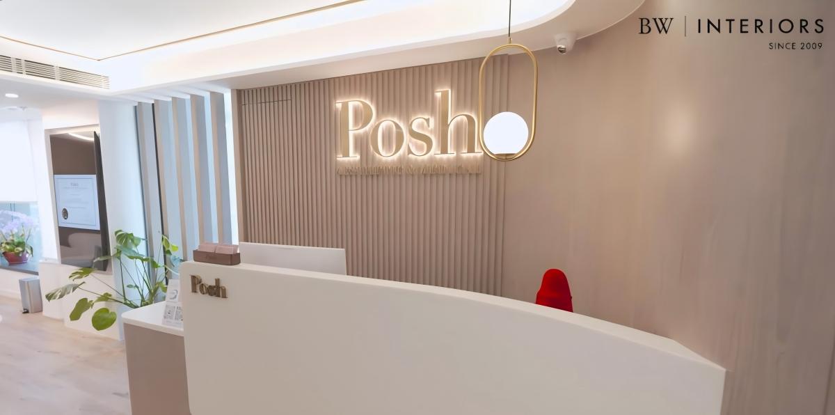 中環 Posh Beauty 空間布局：開放玻璃隔間優化醫美動線Hong Kong Posh Beauty layout Central: open glass partitions for med spa flow