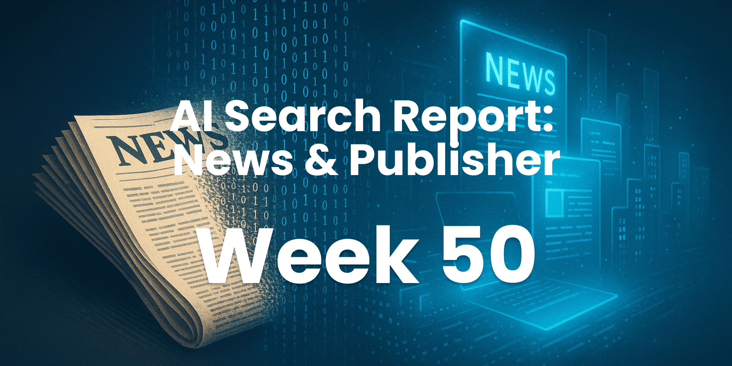 Al Search Weekly - Week 50 of 2025: Reuters further solidifying it's leading position, with Wikipedia on a slight decline