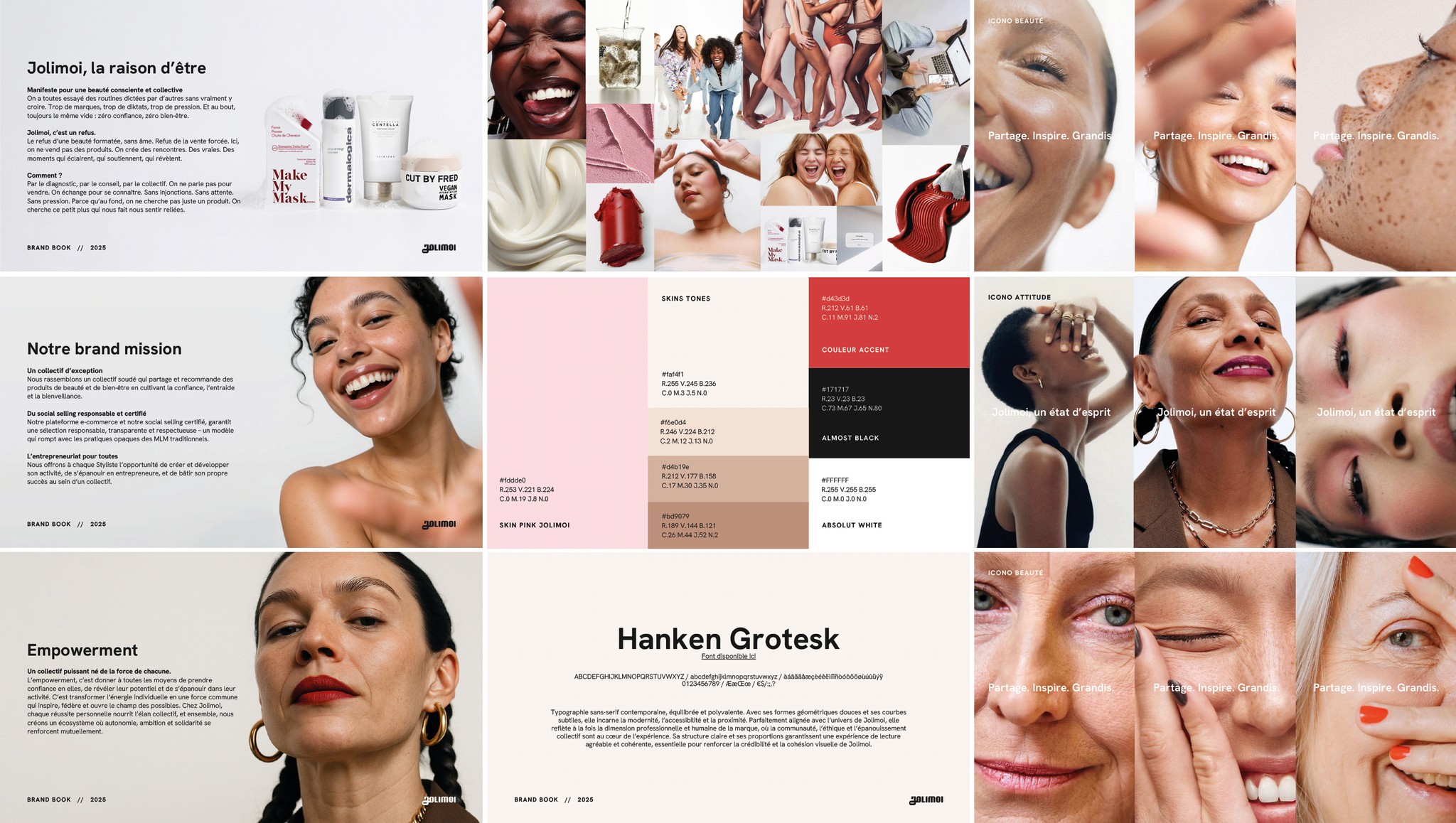 Moodboard branding lifestyle – couleurs, textures et typographies