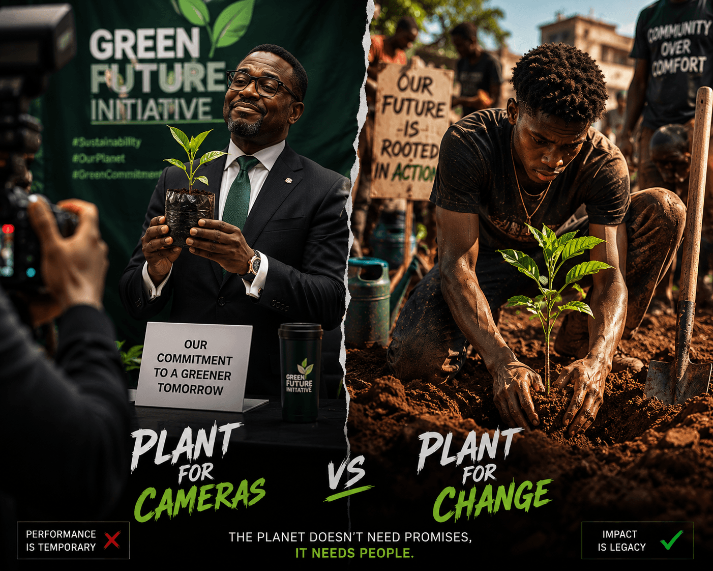 Anyone can claim to save the planet.