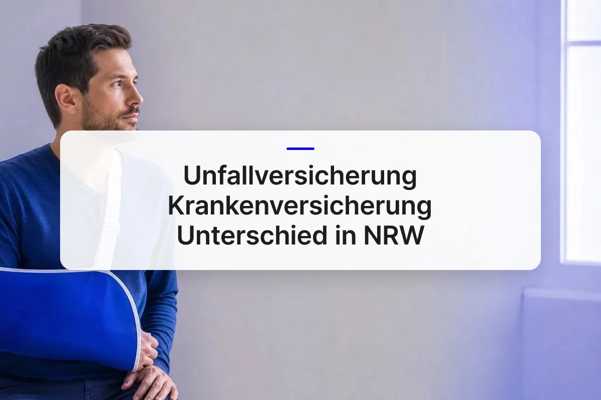 Unfallversicherung Krankenversicherung Unterschied overview