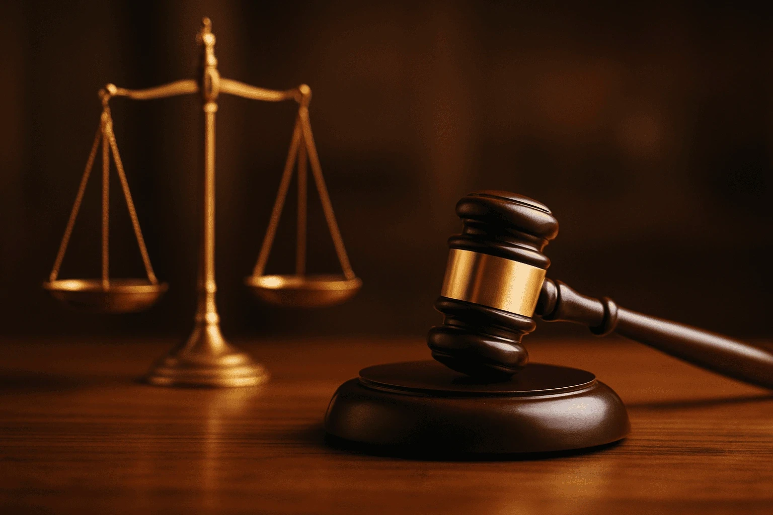 Balanza y mazo judicial símbolo de asesoramiento previsional ante ANSES