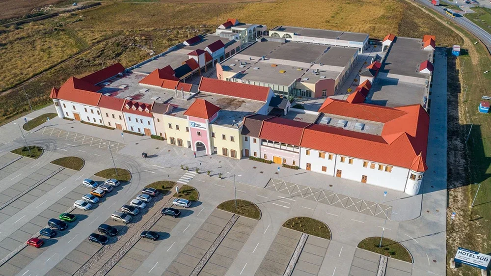 Aerial shot of the client’s location as part of a successful case study project.