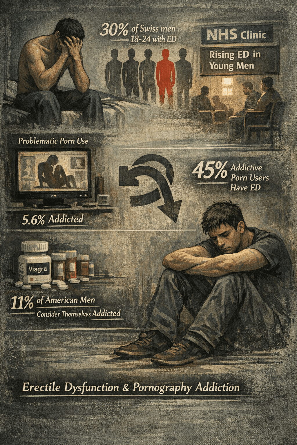 Statistics on the negtive side effects of pornography addiction