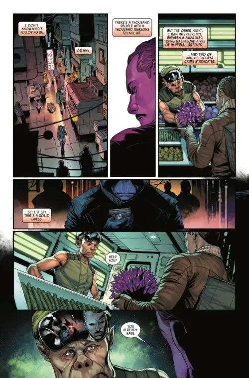 Preview page for Star Wars: Maul - Shadow Lord #3 featuring Captain Lawson