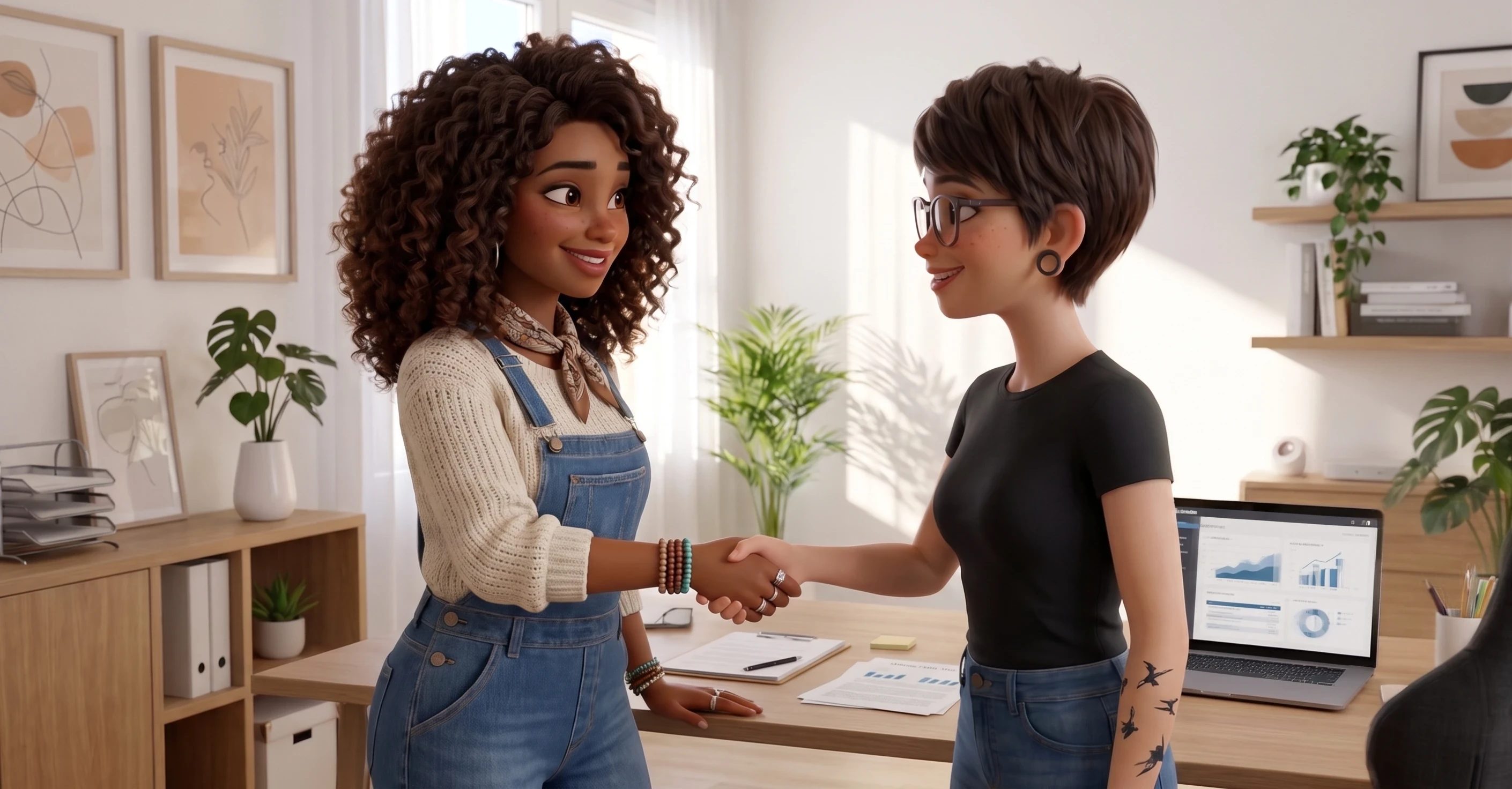 Alexandra et sa cliente