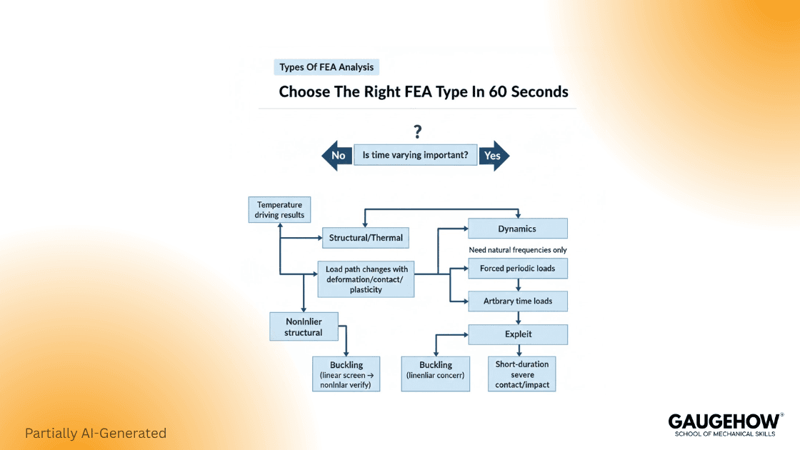 FEA type selection flowchart