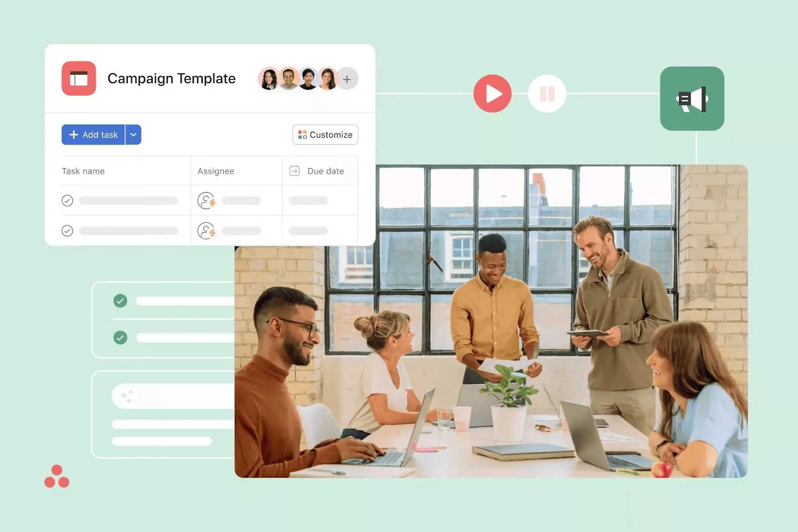 Asana automated workflow template