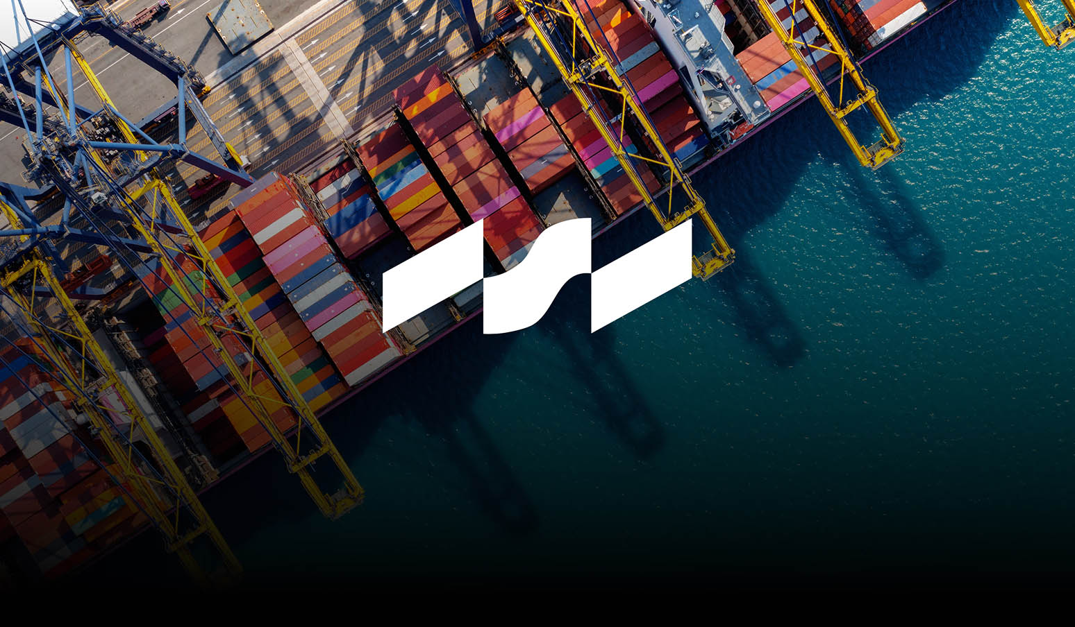 Hero image with abstract blue pattern