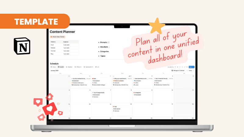 The Ultimate Content Planner (Notion template)