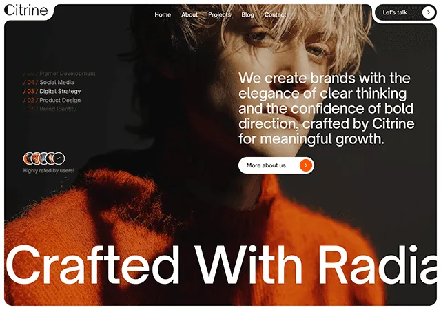 Citrine: Creating brands with clear thinking and bold direction for growth. Learn more.