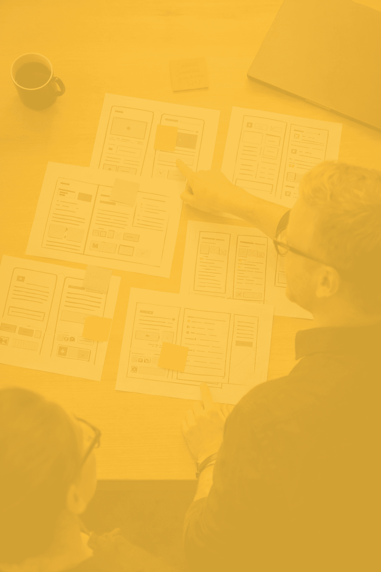 Dan pointing out a detail