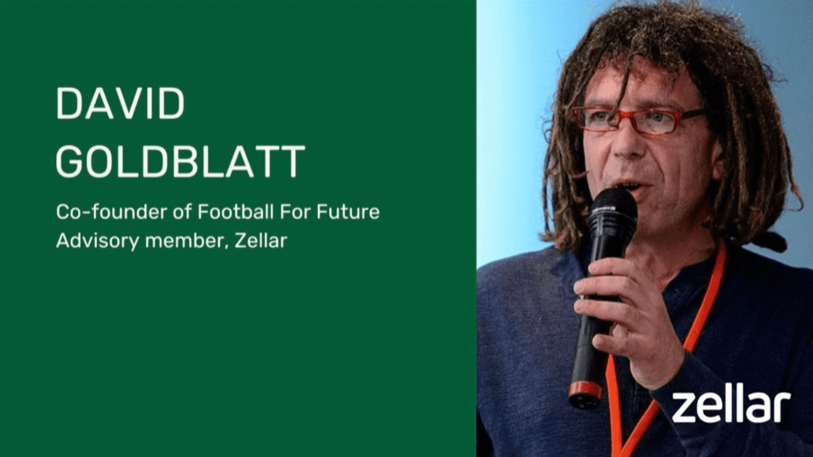 Leading sports and climate expert David Goldblatt joins Zellar’s advisory committee