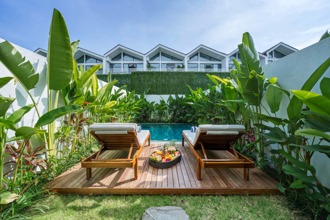 2-bedroom villas in a gated complex in Bukit near Melasti Beach