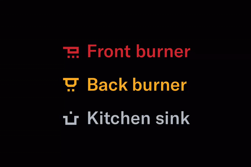 Burner List Icons