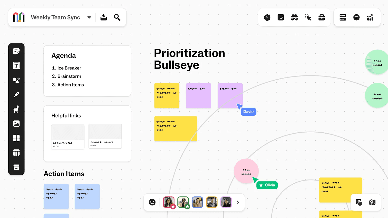 Mural's visual collaboration template for agile teams