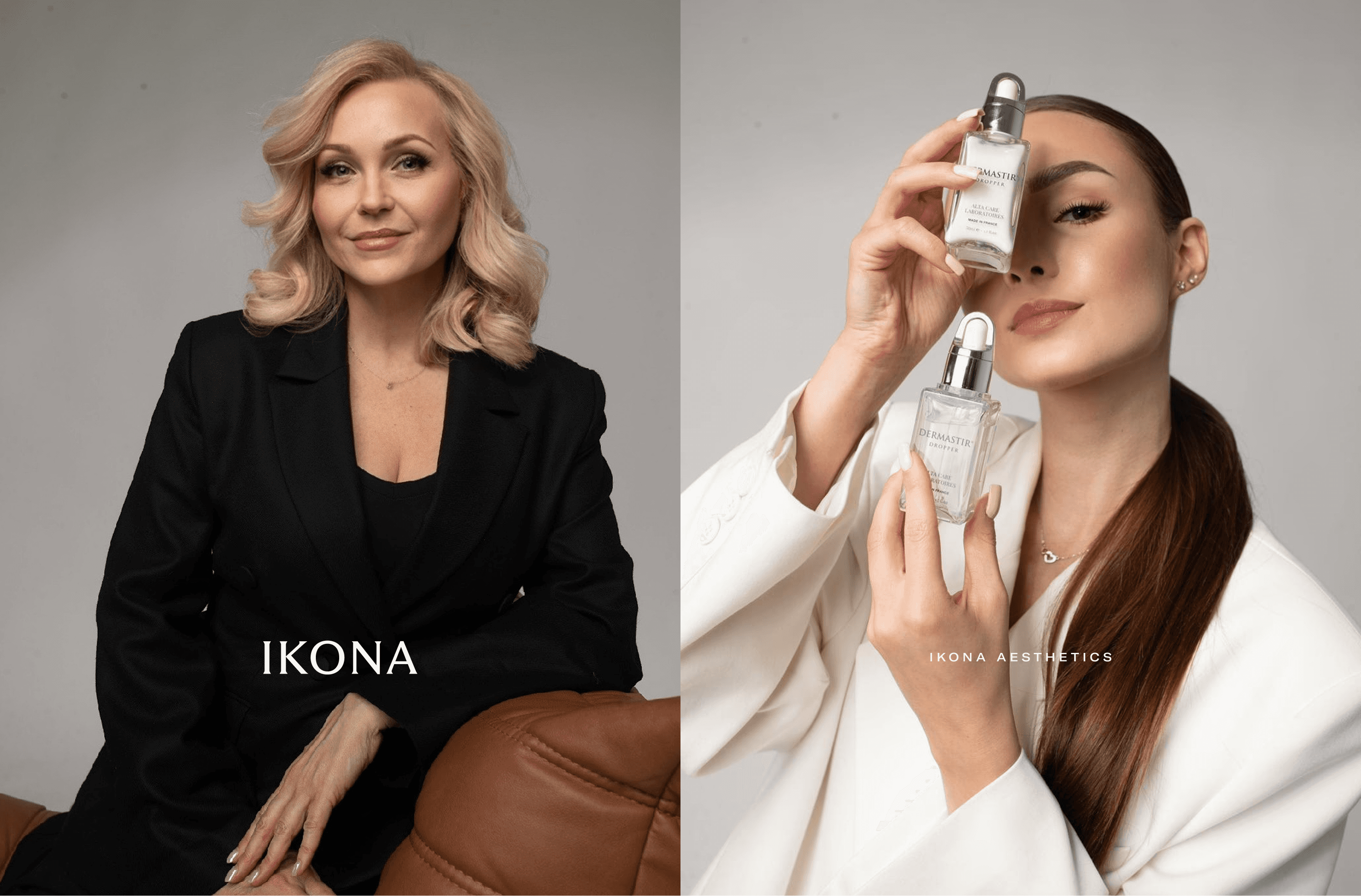 Photography collateral featuring structured typographic hierarchy