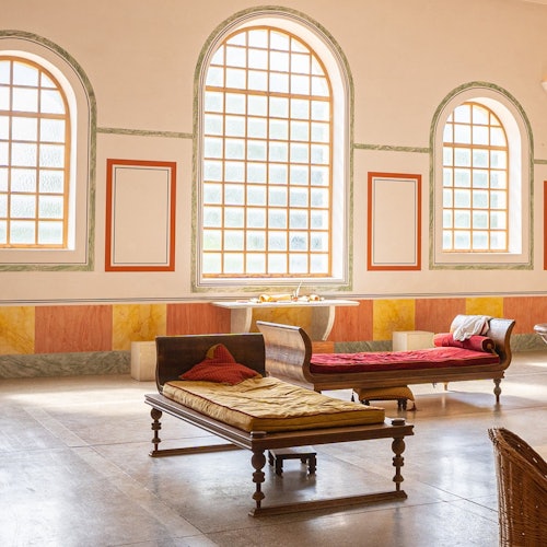 Interior view of the Roman baths
