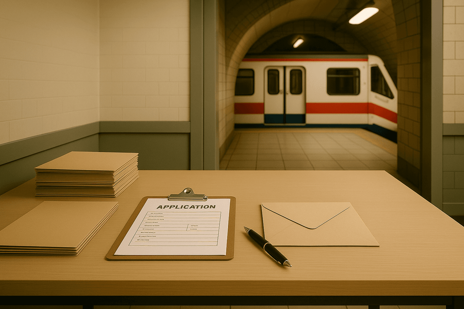 Formulario de inscripción para trabajar en el metro de Madrid