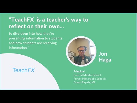 Principal Jon Haga | TeachFX insights help teachers see their questioning techniques