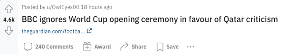 Reddit Post Example
