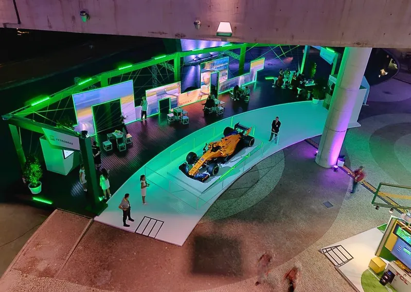 A black and white photo of tall buildings