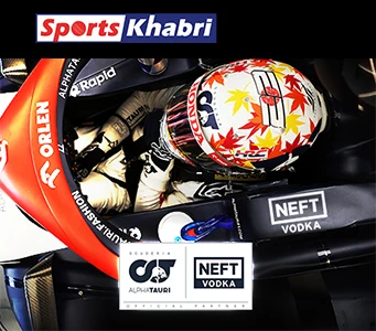 Alpha Tauri and NEFT Vodka featured by Sports Khabri.